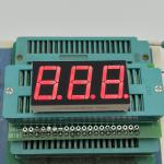 3 digit 14.2mm Ultra bright Red 7 Segment Common Cathode LED Display for Temperature Controller for sale