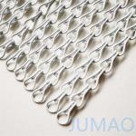 Architectural Metal Chain Link Screen Curtain Walls For Door White for sale