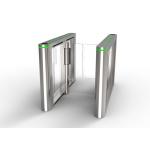 100W Acrylic AC100V Speed Gate Turnstile 24V BLDC Waist Height Turnstile for sale