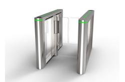 China 100W Acrylic AC100V Speed Gate Turnstile 24V BLDC Waist Height Turnstile supplier