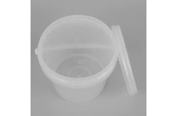 China 12*11*12cm Empty Transparent Plastic Bucket IML Design For Food Industry supplier