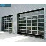 Automatic 1mm 55mm Slats Glass Front Garage Doors for sale