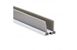 China Windproof Door Bottom Seal Strip Aluminium Alloy With TPE Rubber Tape supplier