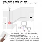 IP44 Waterproof Zigbee Smart Switch 2A 250V Smart Button Homekit