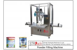 China Single Head Milk Powder Packing Machine High Precision For Tin Can / Bottle supplier