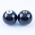 Acrylic Resin Shift Knob Black 8 Ball Gear Stick Knob Size Customized for sale