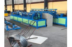 China Single Wire Chain Link Fence Machine 90m2/h 3m 4m length PLC control supplier