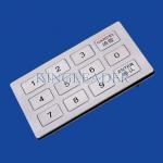 Metal Keys Industrial Numeric Keypad 12 Full Travel Button For Ticket Machines