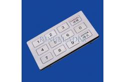 China Metal Keys Industrial Numeric Keypad 12 Full Travel Button For Ticket Machines supplier