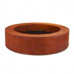 6mm Thick Rustic Red Steel Fire Pits Garden Decor Outdoor Heating Fire Pit for sale