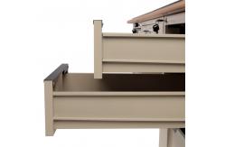China 0.5-1.5mm Thickness Study Latest Steel Executive Desk Modern Office Table supplier