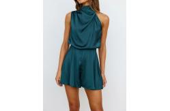 China Summer Women Sleeveless One Piece Jumpsuit Temperament High-Neck Jumpsuits Playsuits supplier