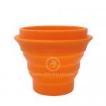 China 160ML Collapsible Silicone Drinking Cups Harmless OEM ODM For Travel for sale