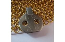 China Reusable Insulation Blankets SS Lacing Hook 22 Mm Head supplier