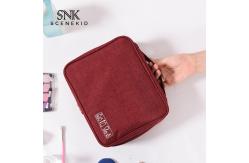China China Supplier Custom Square Cosmetic Toiletry Bag With Zipper Waterproof supplier