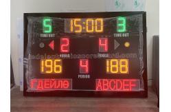 China 8'' 200mm LED Basketball Scoreboard With Mongolian Language supplier