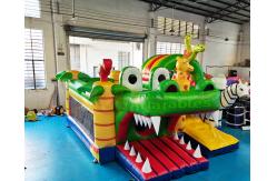 China Alligator Bouncy Castle Inflatable Bouncer Slide Digital Printing supplier