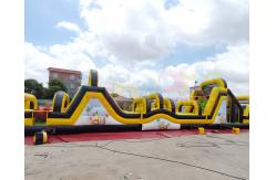 China 0.55mm PVC Tarpaulin Inflatable Obstacle Course For Advertisement supplier