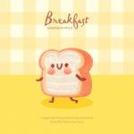 Customizable Toast Iron-On Patch - Whimsical Breakfast Charm with Inspiring Affirmations for sale