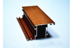 China Customized Powder Coating Wood Grain Aluminium For Window 6063 T5 supplier