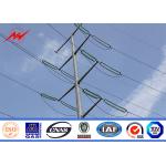 Conical Tapered Galvanized Steel Pole For 69 Kv Electrical Line for sale