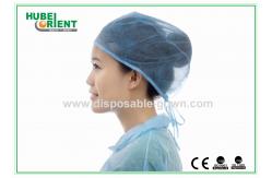 China Non Irritating SMS Disposable Head Cap With Ties supplier