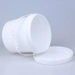 100% Material Black Empty 5L Plastic Bucket With Tamper Evident Lid Handle For Lubricant Glue Oil Paint Pail for sale