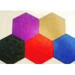 4x8 Sustainable 3d Felt Acoustic Wall Panels Hexagon shaped for sale