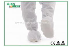 China Skid Resistant PP CPE Disposable Shoe Cover With NPVC Sole supplier