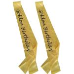 Yellow / Rose Red Custom Award Ribbons Ink Printing For Birthday Party for sale