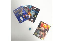 China Custom RHINO 69 Male Enhancement Pill Packaging , 3d Lenticular Packaging Card supplier
