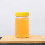High Quality Honey Jar And Spoon Octagonal glass bottle 375ml 750ml for sale
