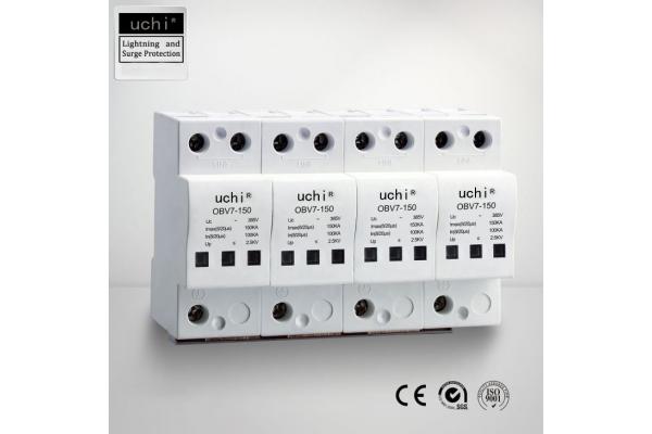 Maximum Discharge Current 150KA SPD Surge Protector OBV7 320V