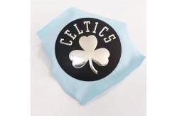 China Custom High Quality TPU Label Washable 3D Heat Transfer Badge on Garment supplier