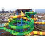 OEM Outdoor Commercial Water Park Kids Amusement Park Ride Fiberglass Slide for sale