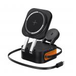Black And White 2-6 Mm Sensing Distance Magnetic Wireless Charger Working Frequency 110-205khz for sale