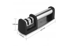 China Handheld Two Step Knife Sharpener with Reversible Grinding Head and Finger Guard supplier