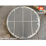 Stainless Steel Baffle Plate Flanges Tubesheet Disc For Heat Exchanger for sale