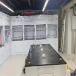 Horizontal Structure Chemical Fume Hood Laboratory Fume Cupboard With Scrubber - Efficient LED Lighting for sale