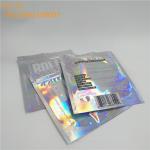 Custom Printing Foil Pouch Packaging One Side Clear Zipper Glossy For USB Cable for sale