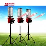 Red Badminton Shuttlecock Feeder Machine 145cm-215cm Lifting Random function