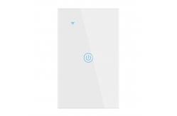 China Single Pole Touch Glass 1 Gang Smart Switch Wall Mounted 10A supplier
