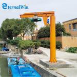 Workshop platform cantilever ground wall mounted columned yellow red industrial jib crane for sale