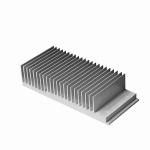 Black Anodized 6063 Aluminum Extruded Heat Sink Profiles High Density for sale