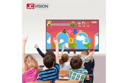 China JCVISION 65 - 110Inch Smartboard Interactive Display AG Temple Glass IR Touch LCD Panel supplier