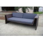 Double Seat Cane Lover Sofa , Washable Synthetic Rattan Couch for sale