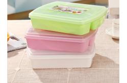 China 1280ml Reusable Bento Lunch Box 4 Compartments supplier