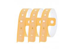 China Custom Event PVC Wristbands Silk Screen Printing Waterproof Security supplier