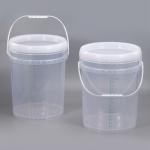 Pastic Handle 20L Food Grade 5 Gallon Plastic Bucket Container With Lids Ruler Scale Line for sale