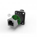 RJ45 Panel Mount Ethernet Chassis Connector Custom 8 Pin Plug Socket